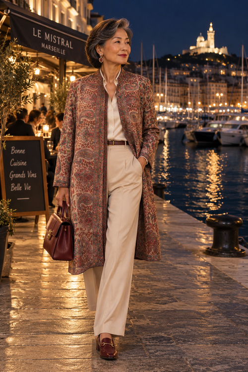 Kani Jamawar Jacket - Cream