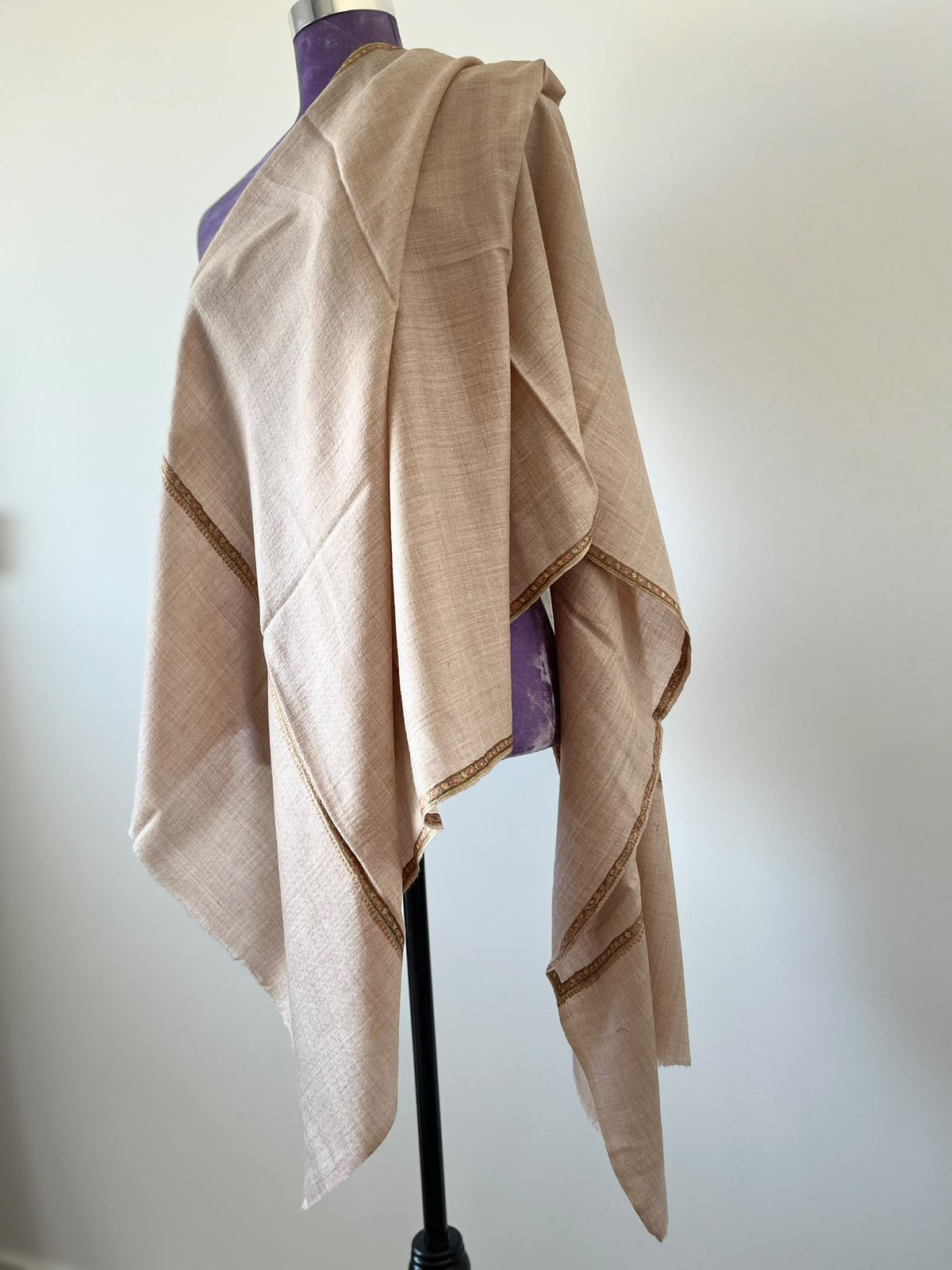 Pashmina - Sozni beige natural